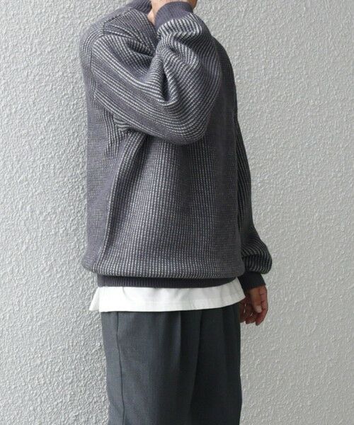 SHIPS / シップス ニット・セーター | SHIPS any:〈手洗い可能〉畦編み ストライプ クルーネック ニット◇ | 詳細14