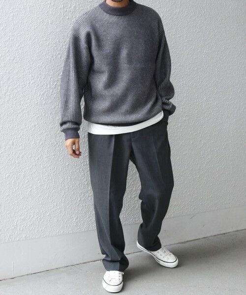 SHIPS / シップス ニット・セーター | SHIPS any:〈手洗い可能〉畦編み ストライプ クルーネック ニット◇ | 詳細10