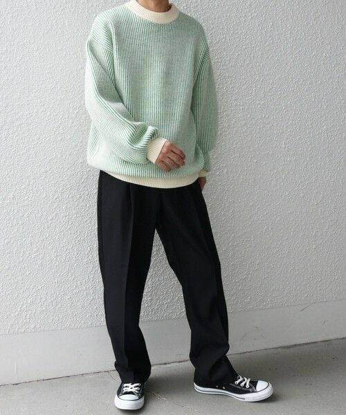 SHIPS / シップス ニット・セーター | SHIPS any:〈手洗い可能〉畦編み ストライプ クルーネック ニット◇ | 詳細26