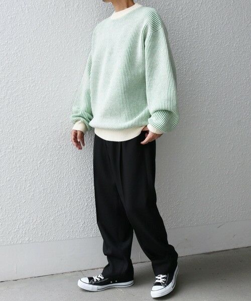 SHIPS / シップス ニット・セーター | SHIPS any:〈手洗い可能〉畦編み ストライプ クルーネック ニット◇ | 詳細27