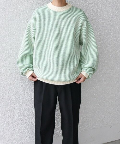 SHIPS / シップス ニット・セーター | SHIPS any:〈手洗い可能〉畦編み ストライプ クルーネック ニット◇ | 詳細29