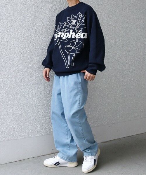 SHIPS / シップス ニット・セーター | SHIPS any: 〈手洗い可能〉フラワー ダブルジャガード プルオーバー ニット◇ | 詳細22