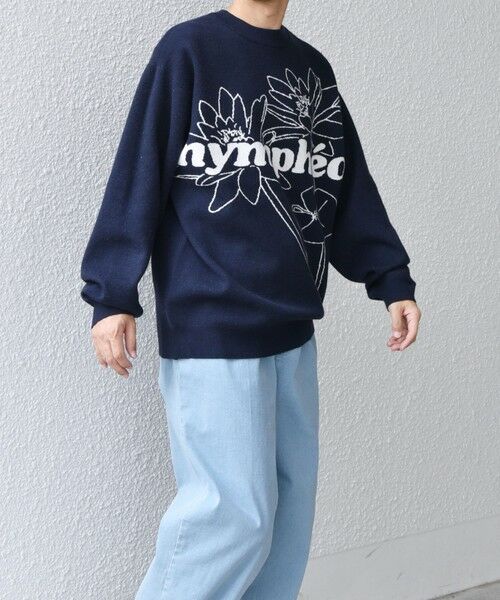 SHIPS / シップス ニット・セーター | SHIPS any: 〈手洗い可能〉フラワー ダブルジャガード プルオーバー ニット◇ | 詳細25