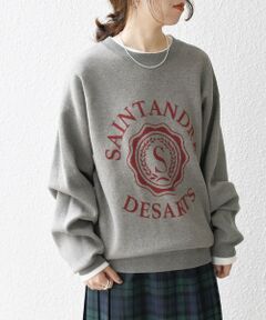 SHIPS / シップス ニット・セーター | SHIPS any:〈手洗い可能〉クラブロゴ ジャカード ニット◇