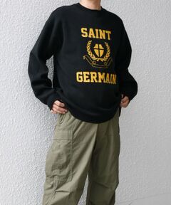 SHIPS / シップス ニット・セーター | SHIPS any:〈手洗い可能〉クラブロゴ ジャカード ニット◇