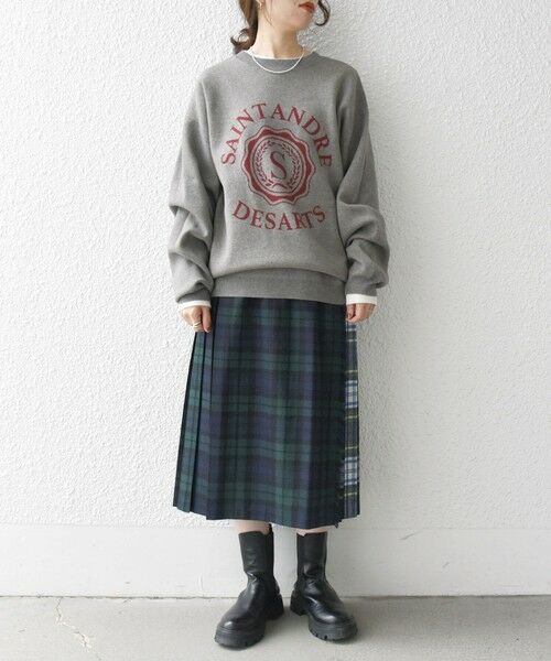 SHIPS / シップス ニット・セーター | SHIPS any:〈手洗い可能〉クラブロゴ ジャカード ニット◇ | 詳細1