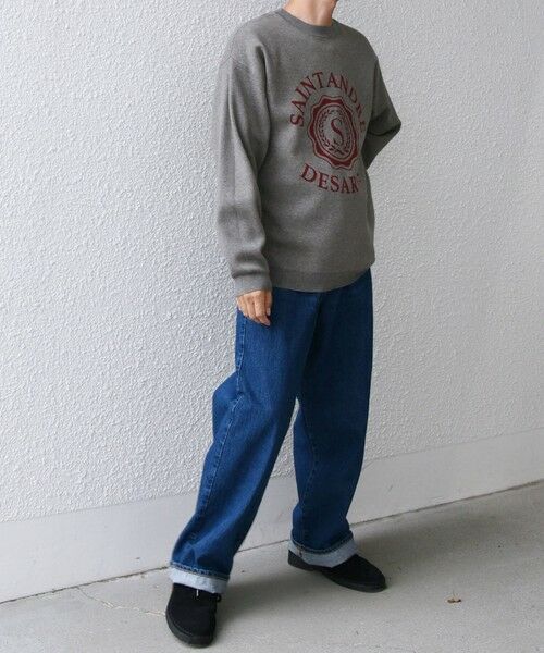 SHIPS / シップス ニット・セーター | SHIPS any:〈手洗い可能〉クラブロゴ ジャカード ニット◇ | 詳細3