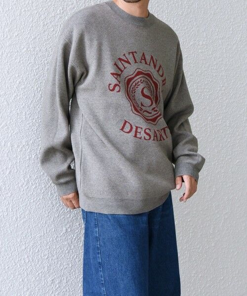 SHIPS / シップス ニット・セーター | SHIPS any:〈手洗い可能〉クラブロゴ ジャカード ニット◇ | 詳細6