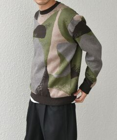 SHIPS / シップス ニット・セーター | SHIPS any: 〈手洗い可能〉コットン カシミヤ パターン スウェットライク ニット◇