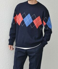 SHIPS / シップス ニット・セーター | SHIPS any: 〈手洗い可能〉コットン カシミヤ パターン スウェットライク ニット◇