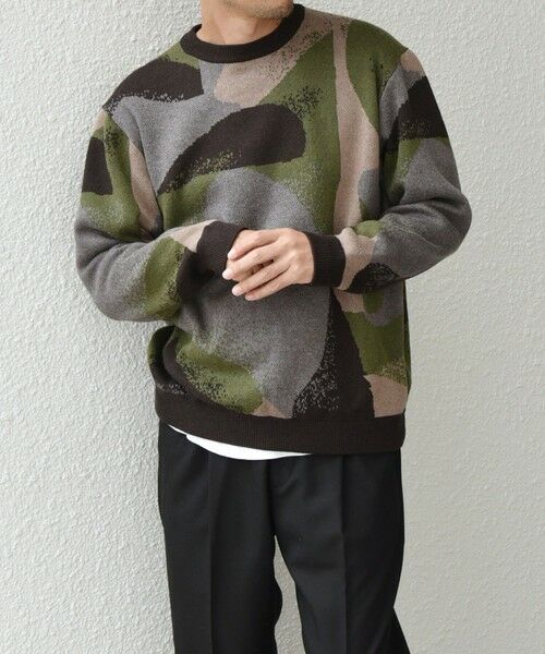 SHIPS / シップス ニット・セーター | SHIPS any: 〈手洗い可能〉コットン カシミヤ パターン スウェットライク ニット◇ | 詳細16