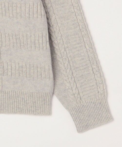 SHIPS / シップス ニット・セーター | SHIPS any:〈手洗い可能〉アラン / ガーター 編み リラックス クルーネック ニット◇ | 詳細10