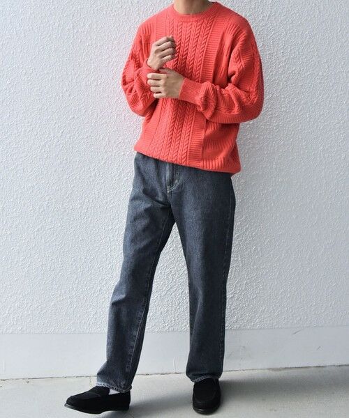 SHIPS / シップス ニット・セーター | SHIPS any:〈手洗い可能〉アラン / ガーター 編み リラックス クルーネック ニット◇ | 詳細20