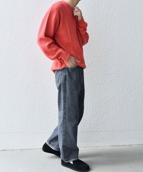 SHIPS / シップス ニット・セーター | SHIPS any:〈手洗い可能〉アラン / ガーター 編み リラックス クルーネック ニット◇ | 詳細21