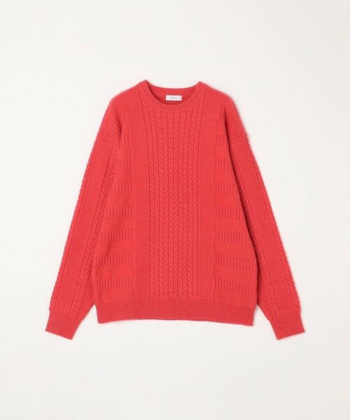 SHIPS / シップス ニット・セーター | SHIPS any:〈手洗い可能〉アラン / ガーター 編み リラックス クルーネック ニット◇ | 詳細26