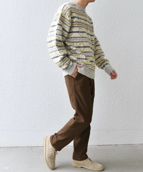 SHIPS / シップス ニット・セーター | SHIPS any :〈手洗い可能〉フェアアイル シャギー クルーネック ニット◇ | 詳細1