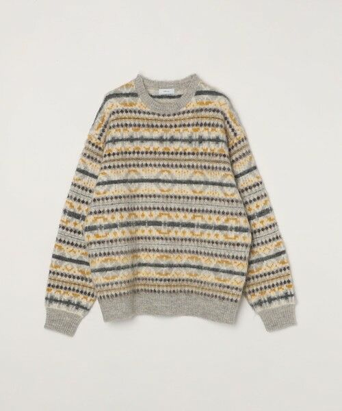 SHIPS / シップス ニット・セーター | SHIPS any :〈手洗い可能〉フェアアイル シャギー クルーネック ニット◇ | 詳細6