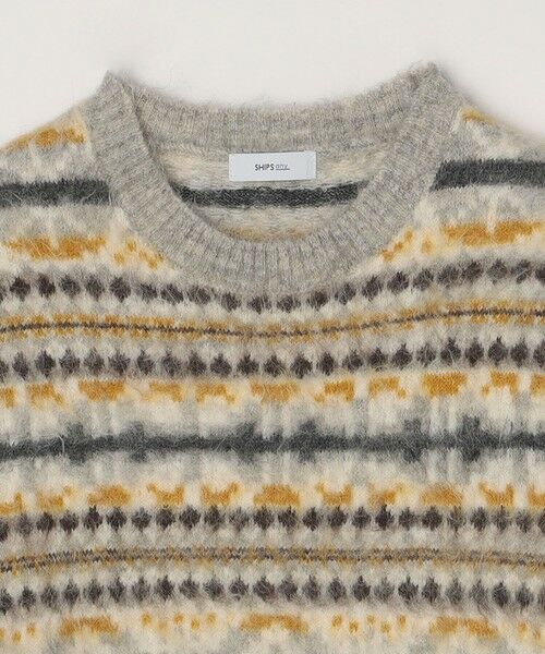 SHIPS / シップス ニット・セーター | SHIPS any :〈手洗い可能〉フェアアイル シャギー クルーネック ニット◇ | 詳細7