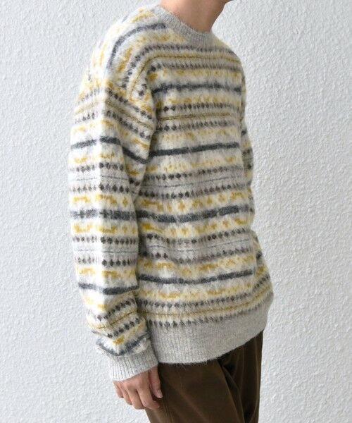 SHIPS / シップス ニット・セーター | SHIPS any :〈手洗い可能〉フェアアイル シャギー クルーネック ニット◇ | 詳細4