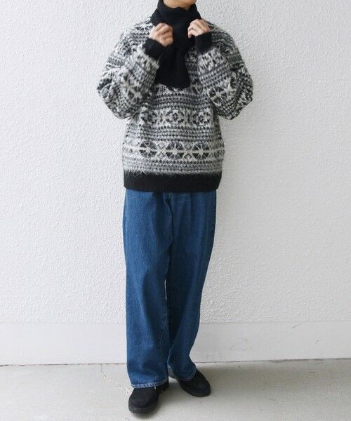 SHIPS / シップス ニット・セーター | SHIPS any :〈手洗い可能〉フェアアイル シャギー クルーネック ニット◇ | 詳細13