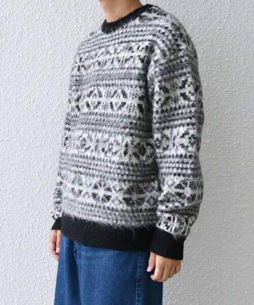 SHIPS / シップス ニット・セーター | SHIPS any :〈手洗い可能〉フェアアイル シャギー クルーネック ニット◇ | 詳細16