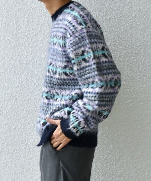 SHIPS / シップス ニット・セーター | SHIPS any :〈手洗い可能〉フェアアイル シャギー クルーネック ニット◇ | 詳細23