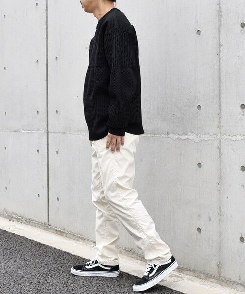 SHIPS / シップス その他トップス | SHIPS any: 〈手洗い可能〉ワッフル コンビ デザイン クルーネック ニット◇ | 詳細2