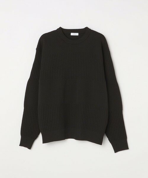 SHIPS / シップス その他トップス | SHIPS any: 〈手洗い可能〉ワッフル コンビ デザイン クルーネック ニット◇ | 詳細6