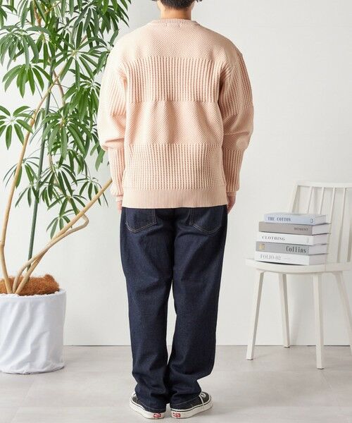 SHIPS / シップス その他トップス | SHIPS any: 〈手洗い可能〉ワッフル コンビ デザイン クルーネック ニット◇ | 詳細13