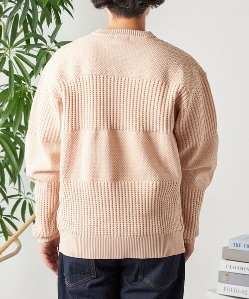 SHIPS / シップス その他トップス | SHIPS any: 〈手洗い可能〉ワッフル コンビ デザイン クルーネック ニット◇ | 詳細19