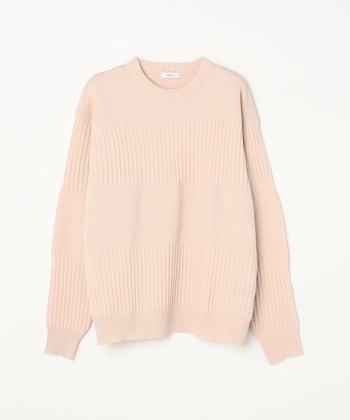 SHIPS / シップス その他トップス | SHIPS any: 〈手洗い可能〉ワッフル コンビ デザイン クルーネック ニット◇ | 詳細20