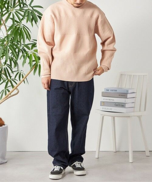 SHIPS / シップス その他トップス | SHIPS any: 〈手洗い可能〉ワッフル コンビ デザイン クルーネック ニット◇ | 詳細8