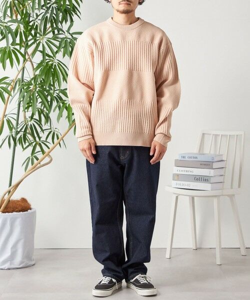 SHIPS / シップス その他トップス | SHIPS any: 〈手洗い可能〉ワッフル コンビ デザイン クルーネック ニット◇ | 詳細11