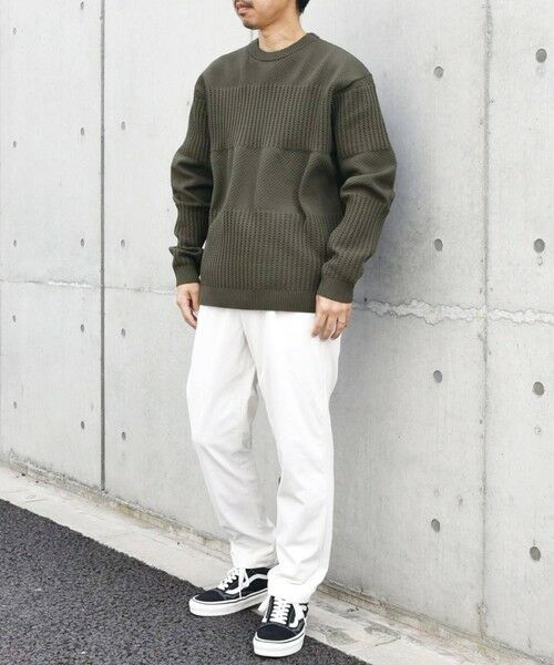 SHIPS / シップス その他トップス | SHIPS any: 〈手洗い可能〉ワッフル コンビ デザイン クルーネック ニット◇ | 詳細22