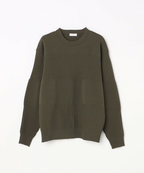 SHIPS / シップス その他トップス | SHIPS any: 〈手洗い可能〉ワッフル コンビ デザイン クルーネック ニット◇ | 詳細26