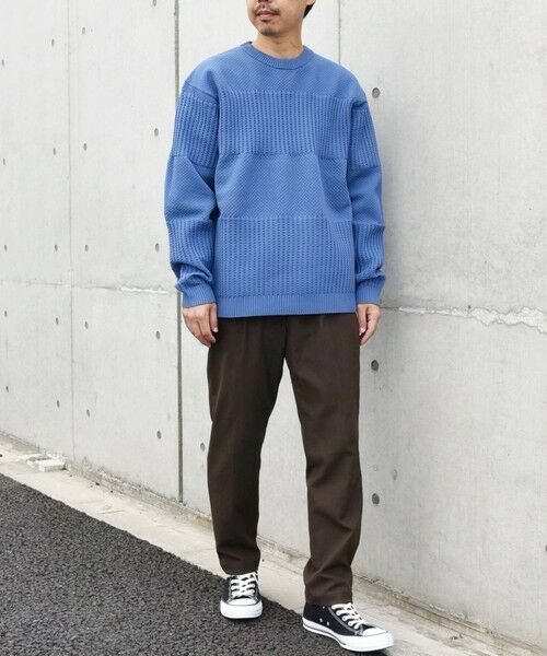 SHIPS / シップス その他トップス | SHIPS any: 〈手洗い可能〉ワッフル コンビ デザイン クルーネック ニット◇ | 詳細28