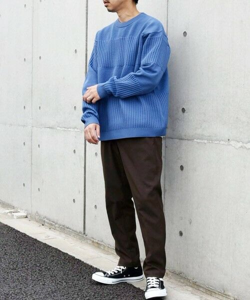 SHIPS / シップス その他トップス | SHIPS any: 〈手洗い可能〉ワッフル コンビ デザイン クルーネック ニット◇ | 詳細29