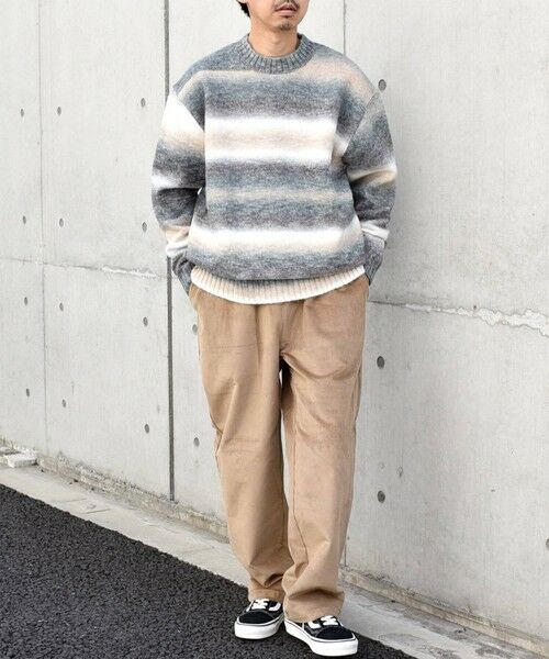 SHIPS / シップス ニット・セーター | SHIPS any: 〈手洗い可能〉ランダム グラデーション カラー クルーネック ニット◇ | 詳細1