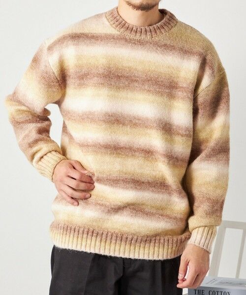 SHIPS / シップス ニット・セーター | SHIPS any: 〈手洗い可能〉ランダム グラデーション カラー クルーネック ニット◇ | 詳細18