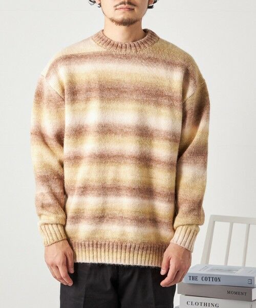 SHIPS / シップス ニット・セーター | SHIPS any: 〈手洗い可能〉ランダム グラデーション カラー クルーネック ニット◇ | 詳細19