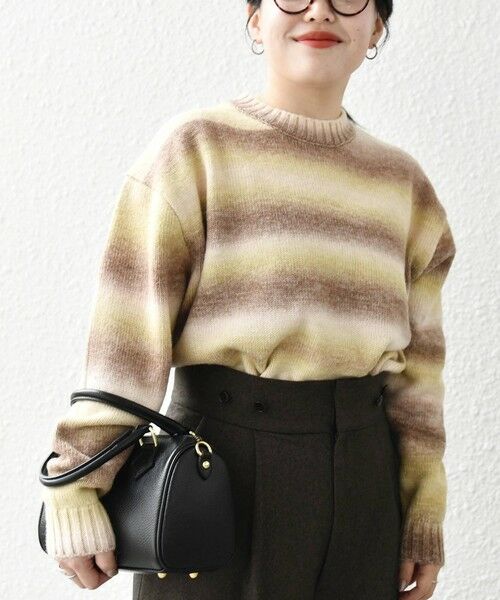 SHIPS / シップス ニット・セーター | SHIPS any: 〈手洗い可能〉ランダム グラデーション カラー クルーネック ニット◇ | 詳細9