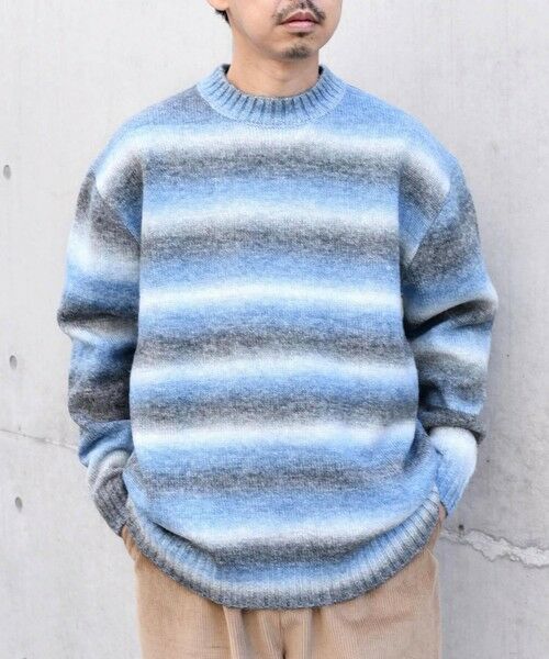 SHIPS / シップス ニット・セーター | SHIPS any: 〈手洗い可能〉ランダム グラデーション カラー クルーネック ニット◇ | 詳細26