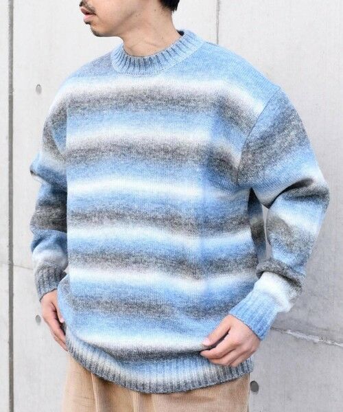SHIPS / シップス ニット・セーター | SHIPS any: 〈手洗い可能〉ランダム グラデーション カラー クルーネック ニット◇ | 詳細28