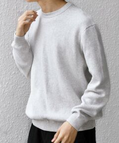 SHIPS / シップス ニット・セーター | SHIPS any:〈手洗い可能〉コットン カシミヤ スウェットライク ニット 25AW◆