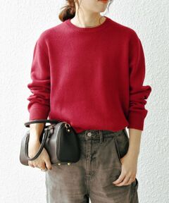 SHIPS / シップス ニット・セーター | SHIPS any:〈手洗い可能〉コットン カシミヤ スウェットライク ニット 25AW◆