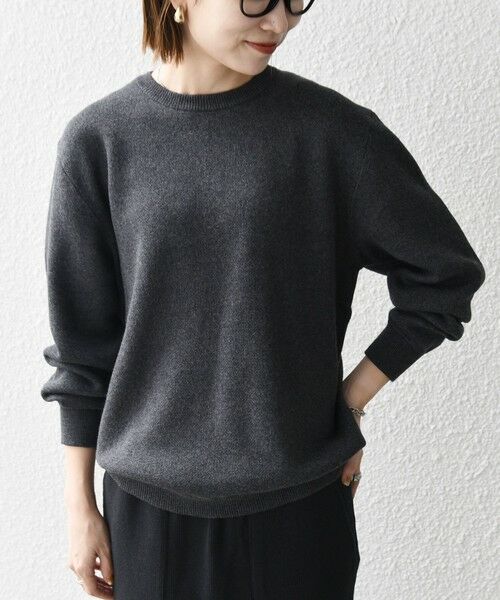 SHIPS / シップス ニット・セーター | SHIPS any:〈手洗い可能〉コットン カシミヤ スウェットライク ニット 25AW◆ | 詳細20