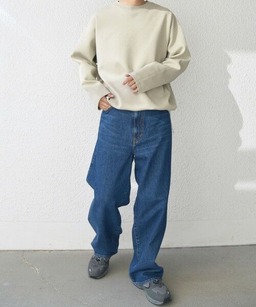 SHIPS / シップス スウェット | SHIPS any:〈手洗い可能〉メッシュ スピンドル スウェットライク テック ニット◇ | 詳細9