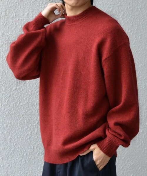 SHIPS / シップス ニット・セーター | SHIPS any: LOUNGE FOX シャギー セミモックネック ニット◇(レッド)