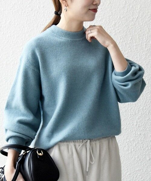 SHIPS / シップス ニット・セーター | SHIPS any: LOUNGE FOX シャギー セミモックネック ニット◇ | 詳細21