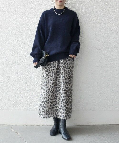 SHIPS / シップス ニット・セーター | SHIPS any: LOUNGE FOX シャギー セミモックネック ニット◇ | 詳細30